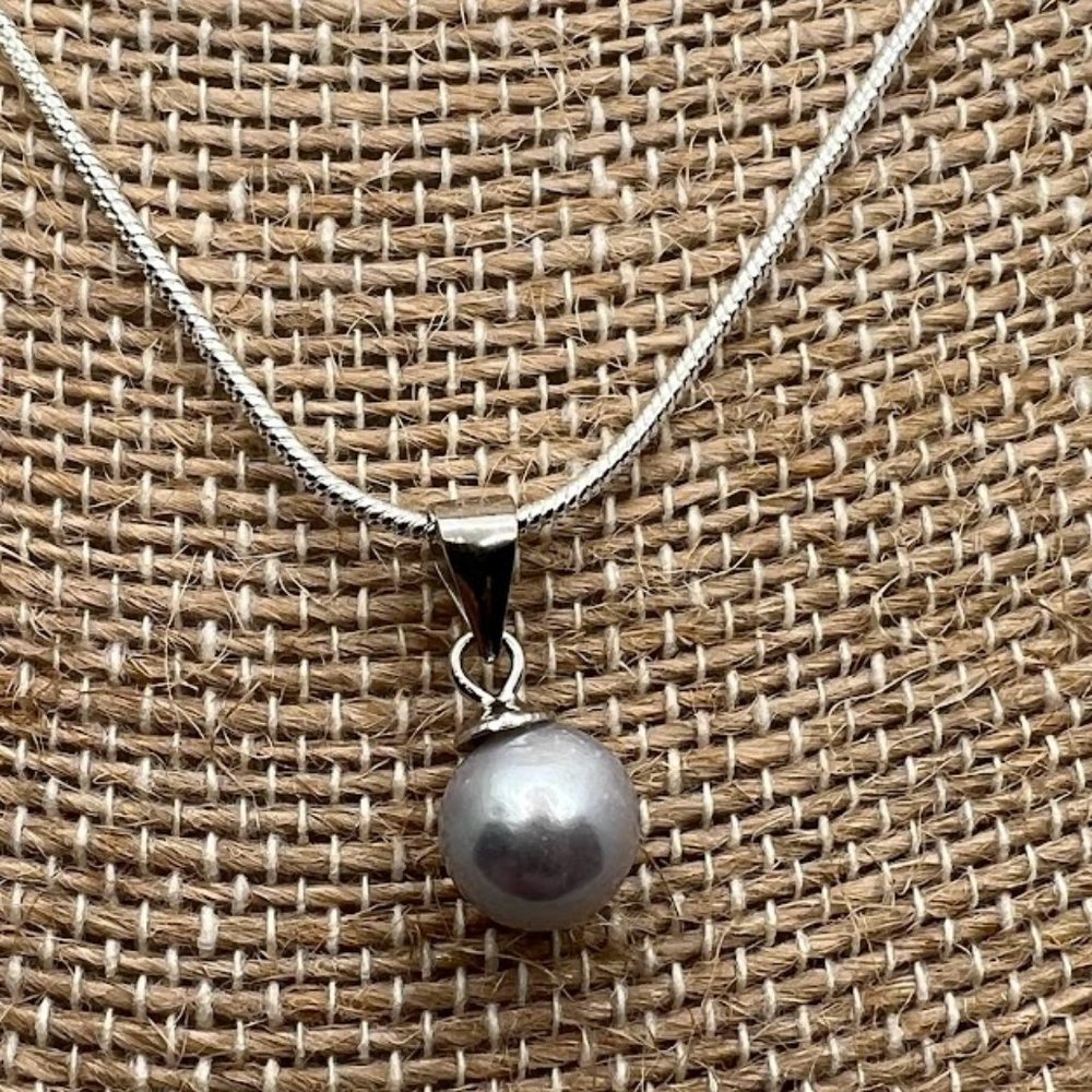 Genuine Pearl Drop Necklace
